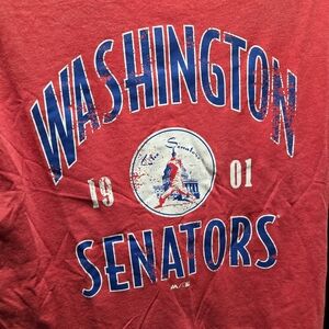 Majestic Washington Senators Cooperstown Collection MLB Throwback Baseball Tee M